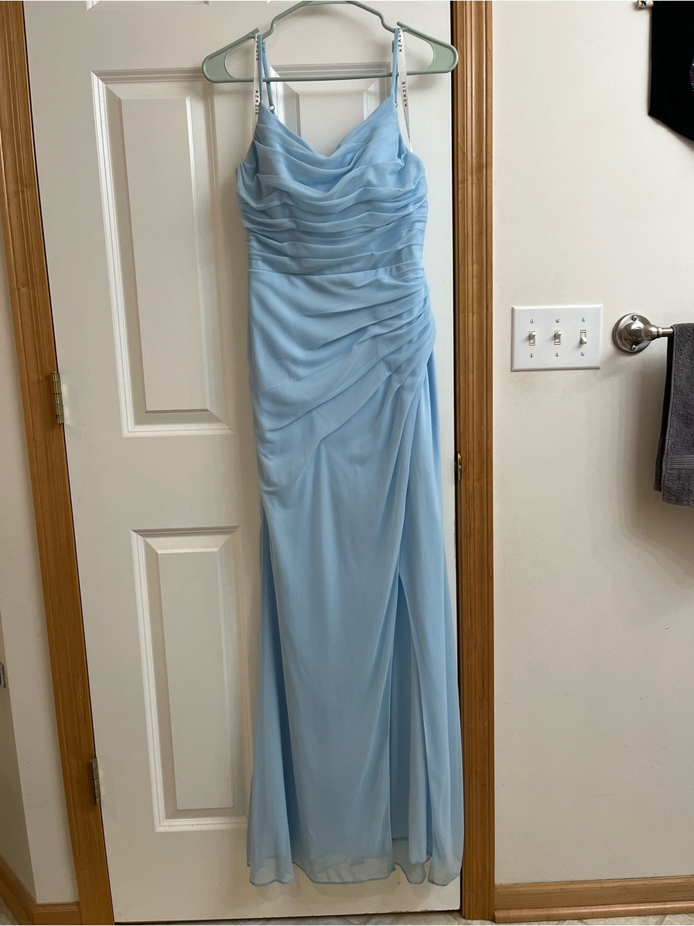 Azazie Sky Blue dress